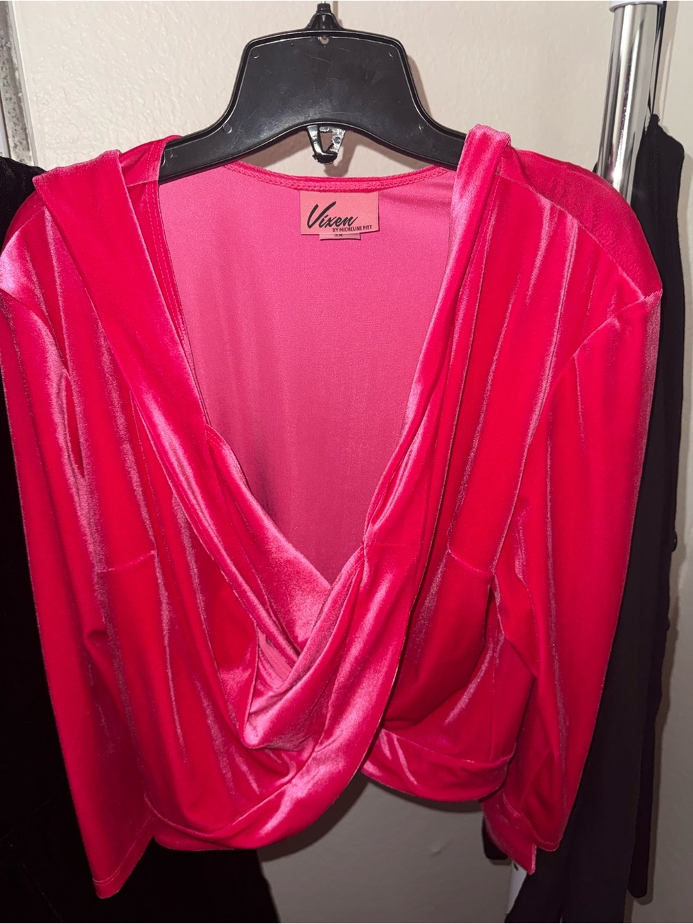Vixen Velvet Wrap Top